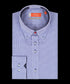 Donkerblauw geruit overhemd met button-down